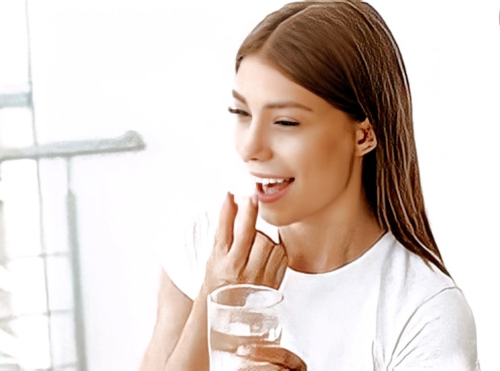 نوشیدن آب فراوان همراه با قرص گلوریا